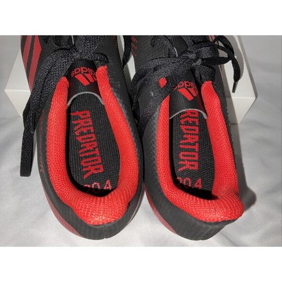 NEW MEN'S/BOY’S ADIDAS PREDATOR 20.4 FxG SOCCER CLEATS EE9566 BLACK RED SZ 7 - Picture 7 of 8